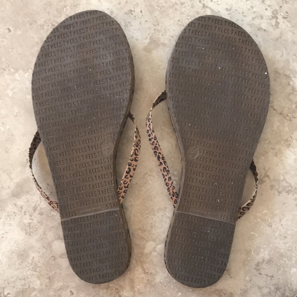 Tkees Face Paint Chatty Cheetah Flip Flops Sandals US 7 EU 38 - Picture 7 of 10